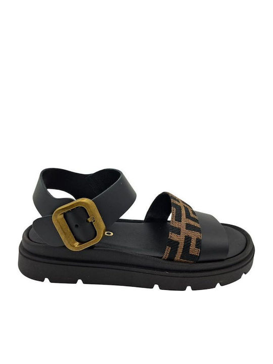 MelShoes Damenplattformen Schwarz