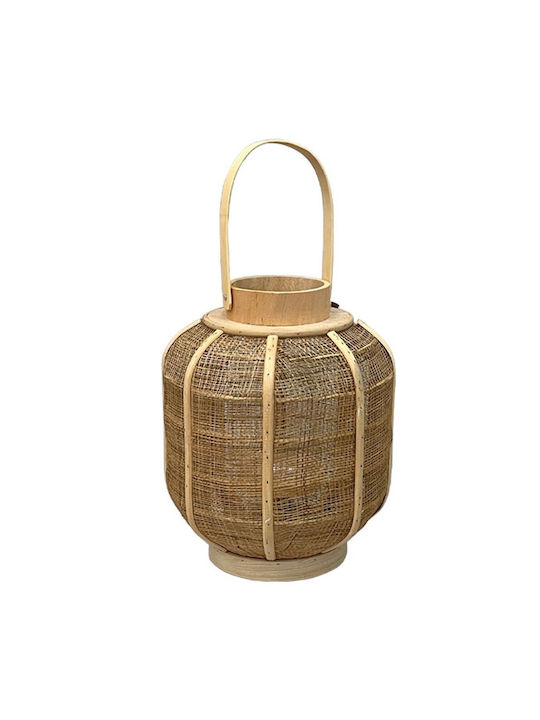 Marhome Φαναράκι Bamboo Καφέ 23x23x30εκ.