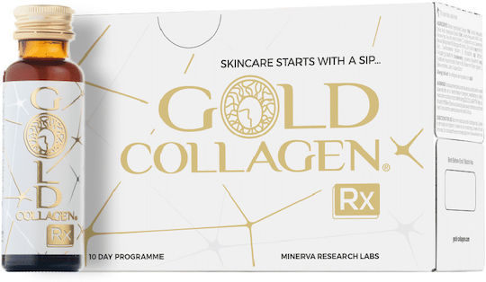 Colagen Lichid Marin Hidrolizat Gold Collagen Rx Înainte După Proceduri Estetice 10 Fiole X 50 Ml