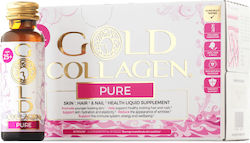 Flüssiges Nahrungsergänzungsmittel Hydrolysiertes Marine Kollagen Haut Haare Nägel Gold Collagen Pure 25+ 10 Fläschchen X 50 Ml