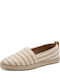 Fabric Women's Espadrilles in Beige Colour
