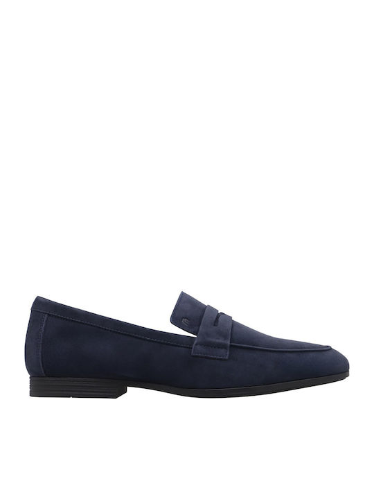 Suede Ανδρικά Loafers σε Μπλε Χρώμα