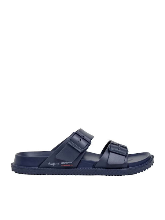 Pepe Jeans Herren Slides Anatomisch Blau