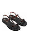 Glow Trendy Flip Flops in Sandal Style in Black Colour