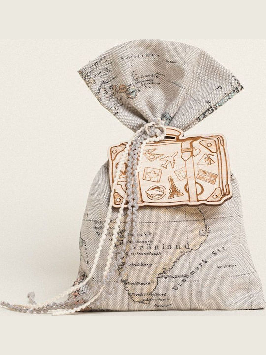 Pouch Map Vintage 14x22cm 393333 Ntampoudis Ntm-393333