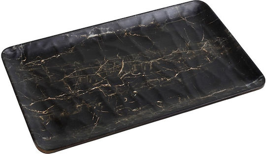 Espiel Black Wood Πιατέλα Σερβιρίσματος Ξύλινη Μαύρη 26.5x32.5εκ. 6τμχ