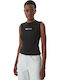 Damen Sommer Baumwolle Ärmellose Schwarze Bluse