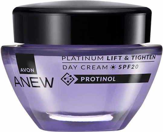 Avon Anew Platinum Богат Дневен Крем За Лице С SPF20 За Хидратация Стягане И Възстановяване С Колаген 50ml