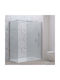 Karag Walkin 2 Feste Seite für Dusche 90x200cm Panflöte Cromo