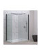 Karag Walkin 2 Фиксирана Страна Душ 80x200cm Панфлейта Черно 5206836663043
