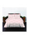 Set Baby Crib Cotton Fitted Sheets Pink 75x140cm