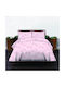 Set Baby Crib Cotton Fitted Sheets Pink 75x140cm