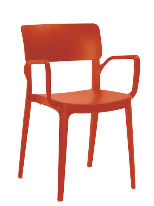 Gartenstühle Polypropylen Panora Rote 46x51x82cm