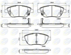 Τακακια Εμπροσθια Fiat 500 Cbp32141-10267 Τακακια Εμπροσθια Fiat 500 Cbp32141-10267