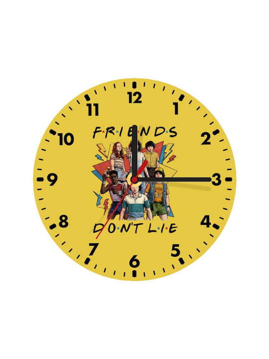 Koupakoupa Friends Don't Lie Wooden Wall Clock KP 33413