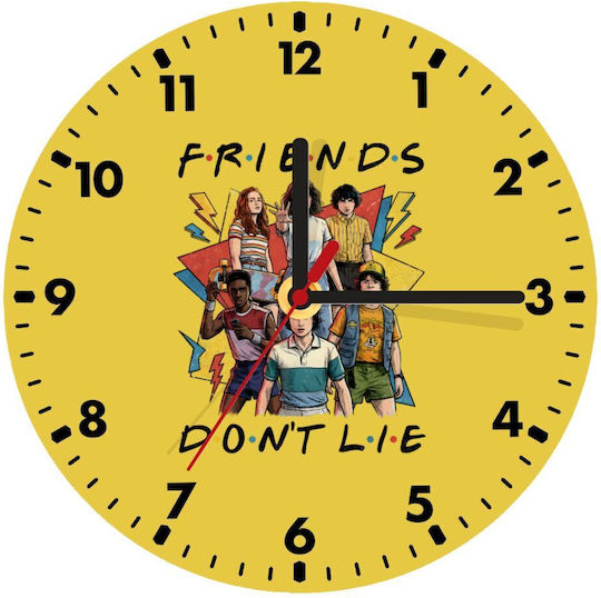 Koupakoupa Friends Don't Lie Wooden Wall Clock KP 33413