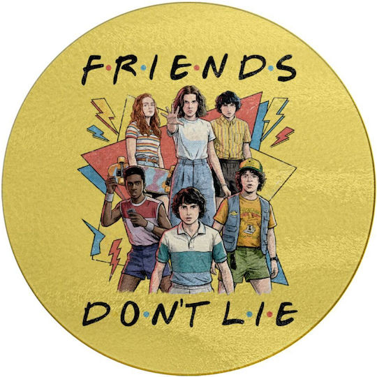 Koupakoupa Friends Dont Lie Schneidebrett Glas 30x30cm KP_33413