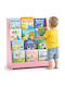 Wooden Floor Bookcase Pink 80x30x88cm