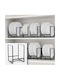 Cabinet Dish Rack Metallic in Black Colour 15x16x20.3cm