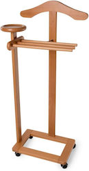 Arredamenti Italia Teleskopischer Kleiderständer aus Holz Braune 43x103cm Arredamenti Italia Teleskopischer Kleiderständer aus Holz Braune 43x103cm