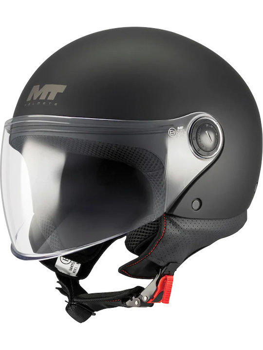 MT Street S Pure A1 Black Matt Κράνος Μηχανής Jet ECE 22.06 950gr