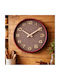 Galifas Galifas Wanduhr Hölzernes Braune Ø40cm