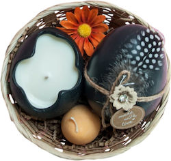 Black Easter Basket Candles Ceramic Egg