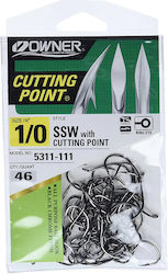 Αγκίστρια Owner Cutting Point Ssw 5311 Black Chrome 1/0 – 9/0 #1/0