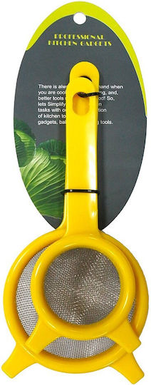 Evigri Plastic Yellow Tea Strainer 2 Pieces