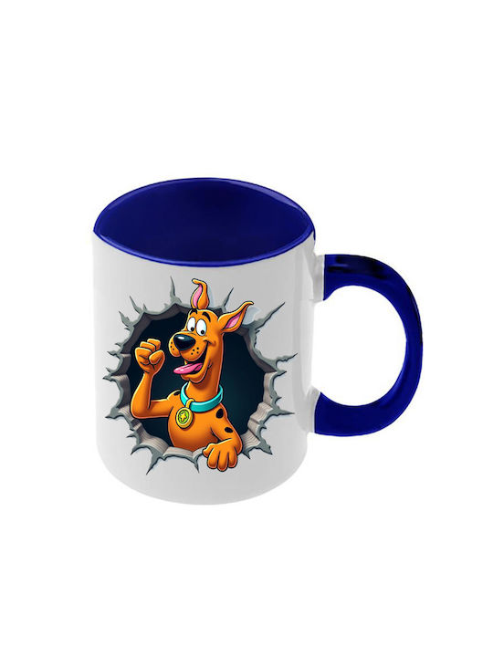 Κούπα Scooby Doo Σκούρα Μπλε Λαβή Εσωτερικό