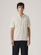 Polo Herrenbluse Kurzarm Weiß