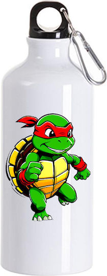 Kinder Trinkflasche Teenage Mutant Ninja Turtles 600ml Weiß