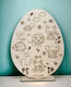 Wooden Easter Egg with Animal Base