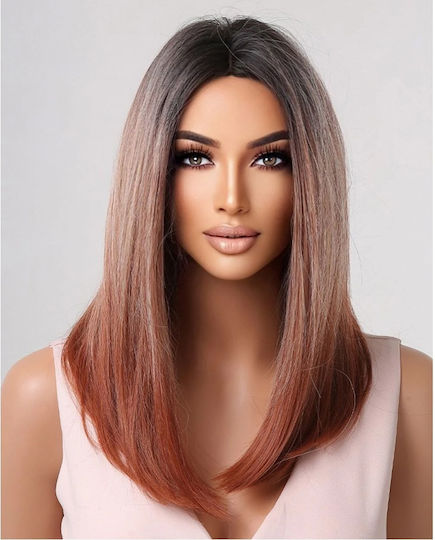 Animis Beauty Perücke mit Synthetisches Haar in Blond Farbe 40cm