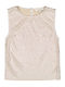 Kids Sleeveless Blouse Silver
