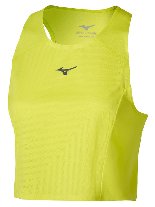 Mizuno Γυναικείο Αθλητικό Crop Top Lightning Ye...