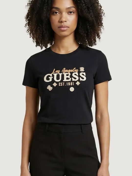 Guess Tricou Damă Negru