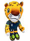 Plush Keychain Leopard Football Hanging Toy Children 20cm