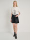 Women's Short Sleeve Blouse White 63-006.055.N0010