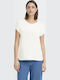 Women's Short Sleeve Blouse Cloud Dancer