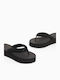 Women's Summer Platforms In Slipper Style Black