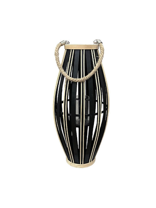 Marhome Bamboo Black Lantern 23.5x23.5x53cm