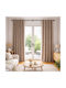 My Home Luxury Window Curtain with Grommets Beige 280x270cm