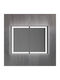 Tema Badezimmerspiegel Led aus MDF 60x80cm Weiß