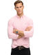 Long Sleeve Shirt in Regular Fit Coral-optic-stripe
