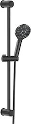 DuscheLine Shower Column with Mixer Black