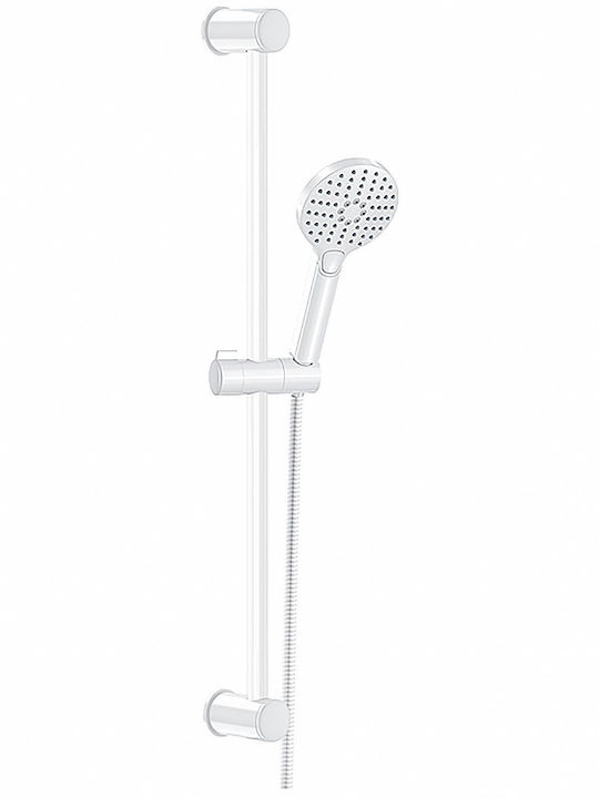 DuscheLine DM-3788-Weiß Duschsäule mit Wannenbatterie