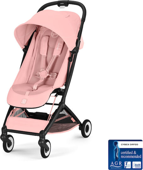 Cybex Orfeo Καρότσι Μωρού Kατάλληλο για Nεογέννητο Pink / Black Frame 6.3kg