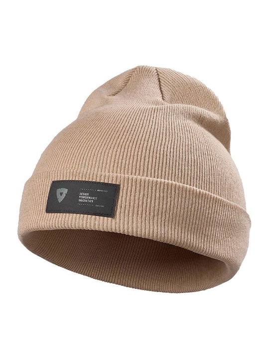 Beanie Unisex Σκούφος Πλεκτός σε Μπεζ χρώμα