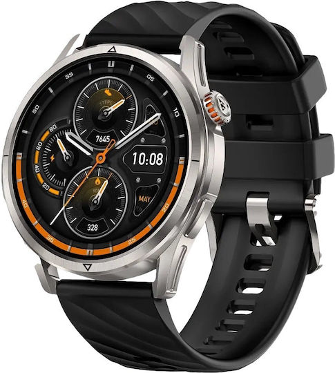 Kospet Magic R10 Stainless Steel Αδιάβροχο Smartwatch με Παλμογράφο (Ασημί)